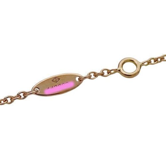 Dior Necklace Diamond Onyx Pink Gold Pendant - Picture 6 of 6